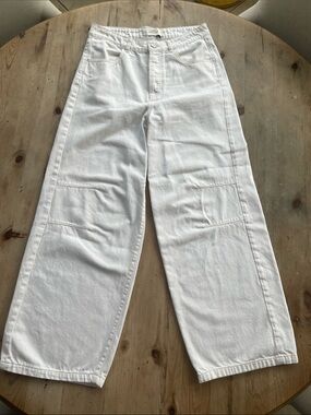 Les Coyotes de Paris Luxe Parisian Designer Wide Leg Barrel  Euro Summer Jeans